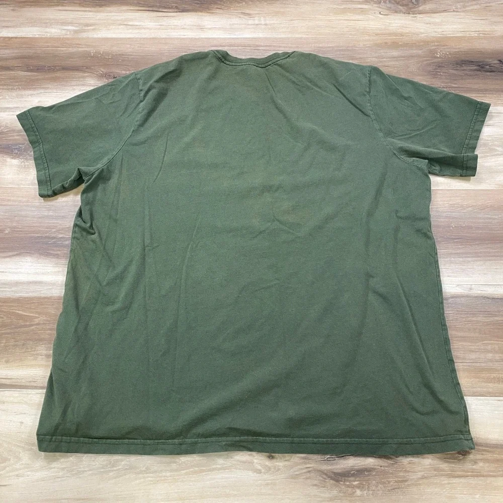 Levi's Graphic T-Shirt Men XL Heritage Cotton Relaxed Fit Olive Green Streetwear